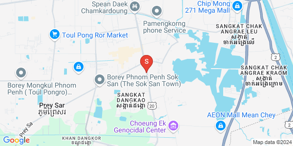 Carte de Spean Thma, Dangkao, Phnom Penh