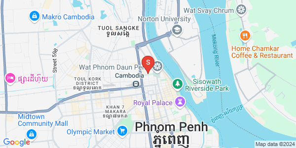 Map of Boeng Reang, Daun Penh, Phnom Penh