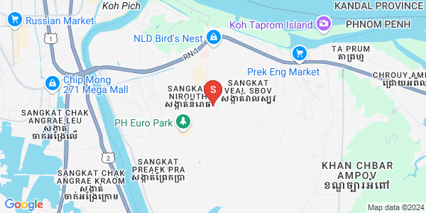 Map of Borey Peng Huoth: The Star Platinum Euro Ville