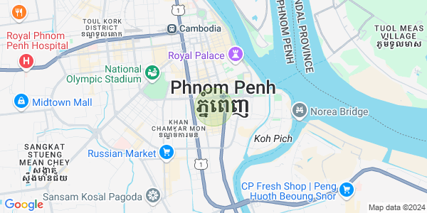 BKK 1, ボンケンコン, プノンペンの地図