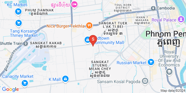 Mapa: Ou Baek K'am, Sen Sok, Phnom Penh