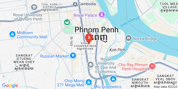 万景岗1分区（BKK1), 波哥堪, 金边地图