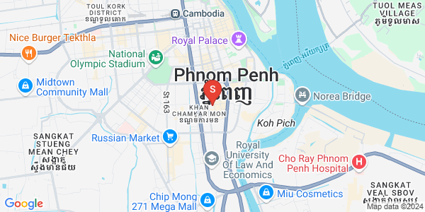Mapa: BKK 1, Boeng Keng Kang, Phnom Penh
