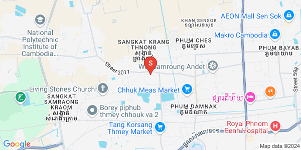 แผนที่ Krang thnong, แซนสก, พนมเปญ