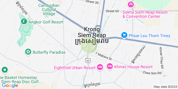 Map of Svay Dankum, Siem Reap