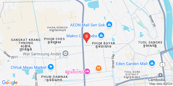 Mapa: Phnom Penh Thmey, Sen Sok, Phnom Penh