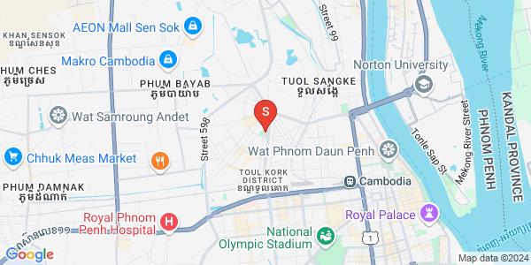 Map of Boeung Kak 1, Toul Kork, Phnom Penh