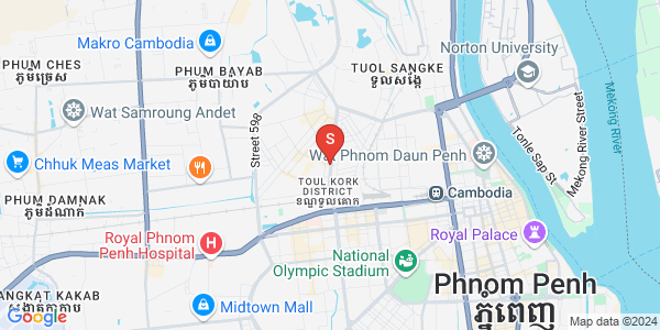 แผนที่ บึงกัก 1, ตวลโคก, พนมเปญ