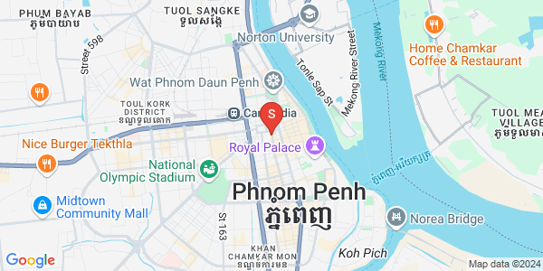 Map of Phsar Thmei I, Daun Penh, Phnom Penh