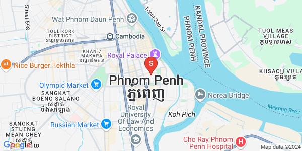 四臂湾分区, 隆边区, 金边地图