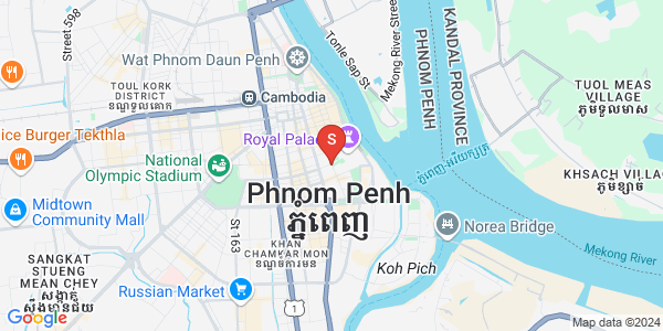 四臂湾分区, 隆边区, 金边地图