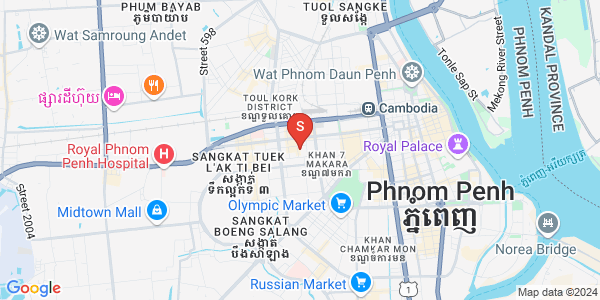 Mapa: Phsar Depou II, Toul Kork, Phnom Penh
