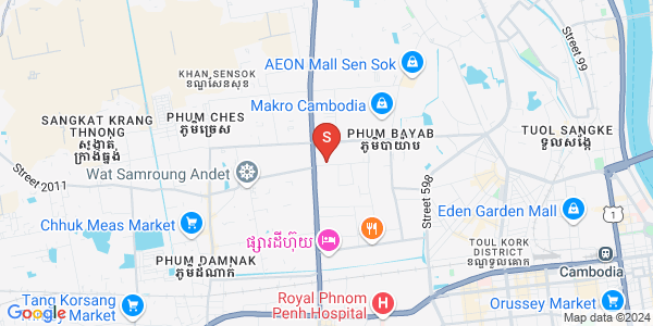 แผนที่ พนมเปญทเมย, แซนสก, พนมเปญ