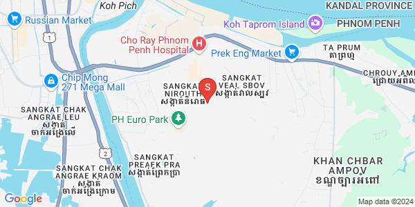 Map of Preaek Thmei, Chbar Ampov, Phnom Penh