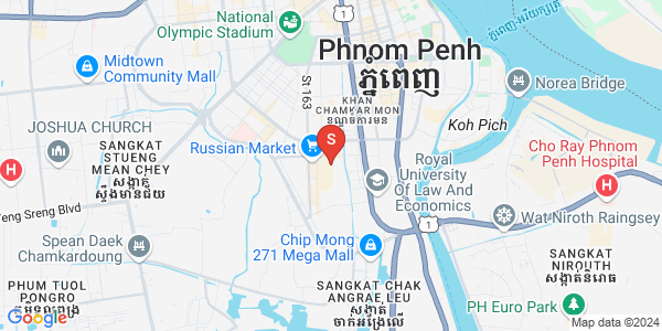 Carte de Toul Tum Poung 1, Chamkarmon, Phnom Penh