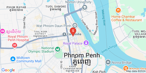 Mapa: Srah Chak, Daun Penh, Phnom Penh
