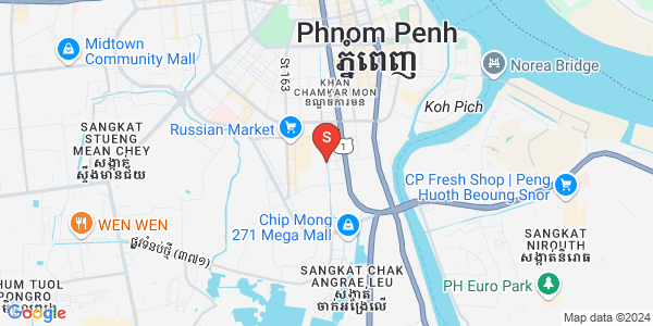 万景岗3分区（BKK3), 波哥堪, 金边地图