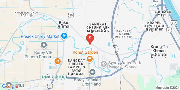 Mapa: 60m 115 Street, Cheung Aek, Dangkao, Phnom Penh