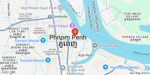 四臂湾分区, 隆边区, 金边地图