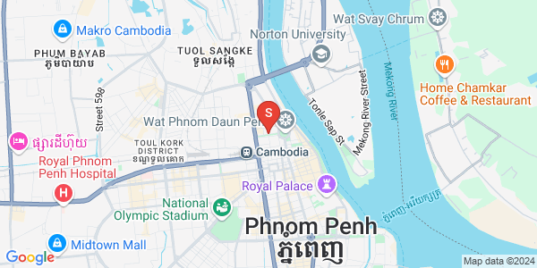 Map of Phsar Kandal I, Daun Penh, Phnom Penh