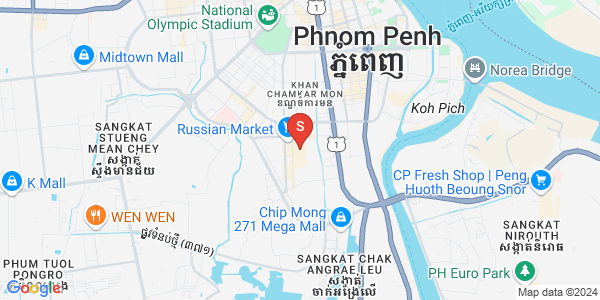 Carte de Toul Tum Poung 1, Chamkarmon, Phnom Penh