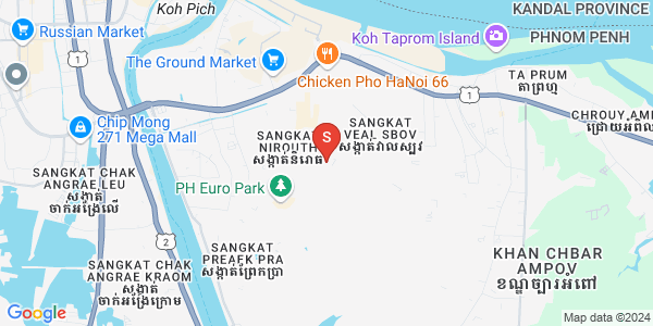 Mapa: Nirouth, Chbar Ampov, Phnom Penh