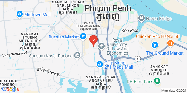 万景岗3分区（BKK3), 波哥堪, 金边地图