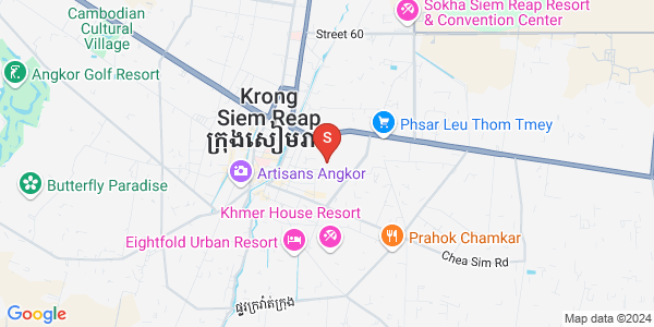 Mapa: Svay Dankum, Siem Reap