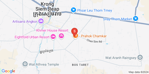 Map of Chreav, Siem Reap