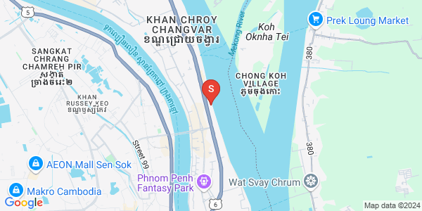 Mapa: Preaek Lieb, Chroy Changvar, Phnom Penh