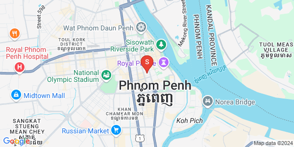Mapa: Boeng Reang, Daun Penh, Phnom Penh