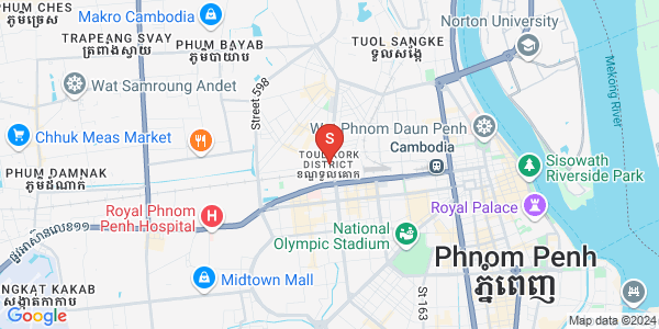 Mapa: Phsar Depou II, Toul Kork, Phnom Penh