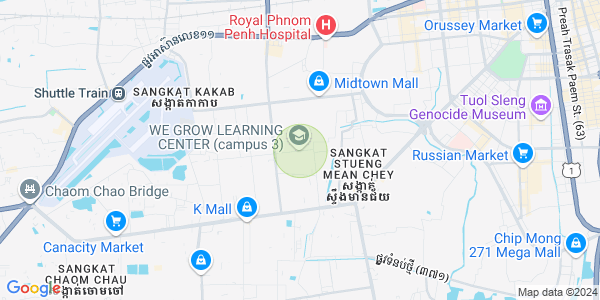 Mapa: Tuek Thla, Sen Sok, Phnom Penh