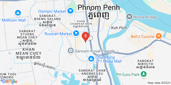 Mapa: BKK 1, Boeng Keng Kang, Phnom Penh