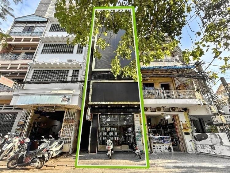 Maison-boutique À louer à Phsar Thmei III, Daun Penh, Phnom Penh