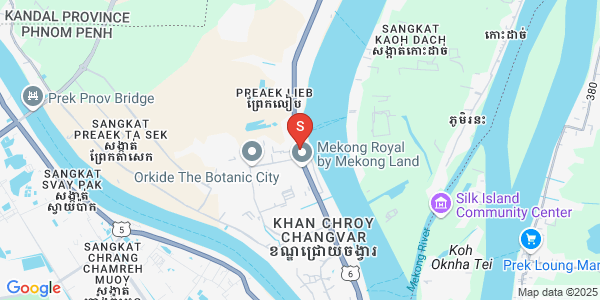 Bak Kaeng구역, 수정화구, 프놈펜 지도