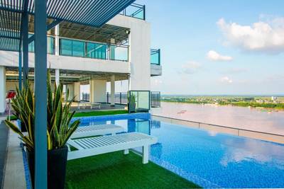 Mekong View Tower 6 | Condo Na prodej in Chroy Changvar $52,275