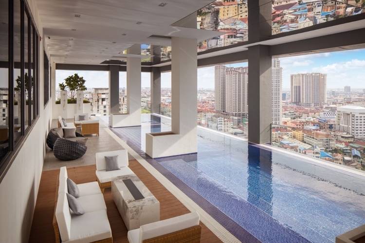 Апартаменты с Обслуживанием Для Аренды in Boeung Kak 1, Toul Kork, Phnom Penh