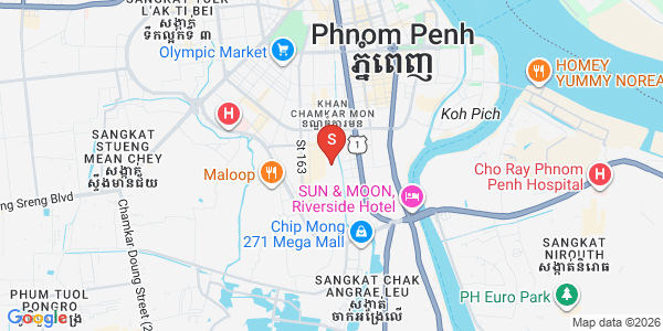 Mapa: Toul Tum Poung 1, Chamkarmon, Phnom Penh