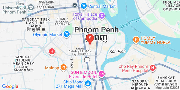BKK 1, ボンケンコン, プノンペンの地図