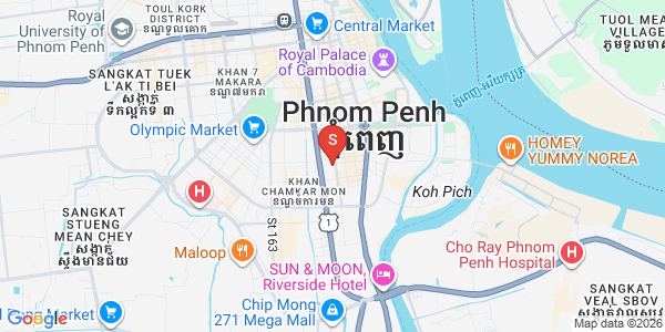 Carte de BKK 1, Boeng Keng Kang, Phnom Penh