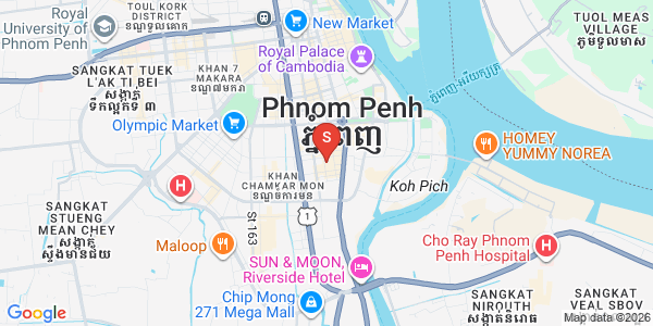 Map of BKK 1, Boeng Keng Kang, Phnom Penh