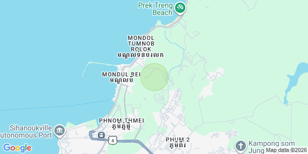 Map of Sangkat Muoy, Sihanoukville