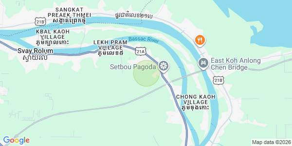 Setbou县, S'ang市, 干拉省地图