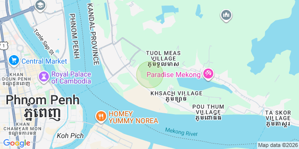 Mapa: Akreiy Ksatr, Lvea Aem, Kandal