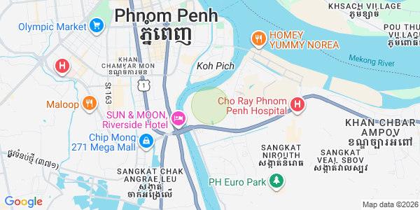 Mapa: Chbar Ampov II, Chbar Ampov, Phnom Penh