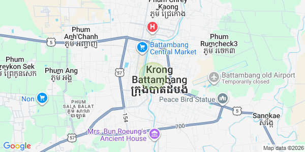 Preaek Preah Sdach县, 马德望地图