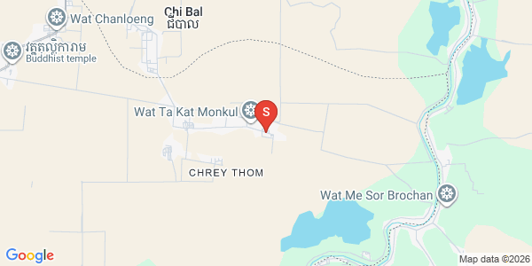 Map of Chey Thum, Khsach Kandal, Kandal