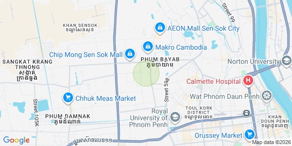 Mapa: Sen Sok Town