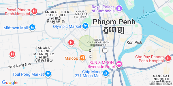 Mapa: Tumnob Tuek, Boeng Keng Kang, Phnom Penh